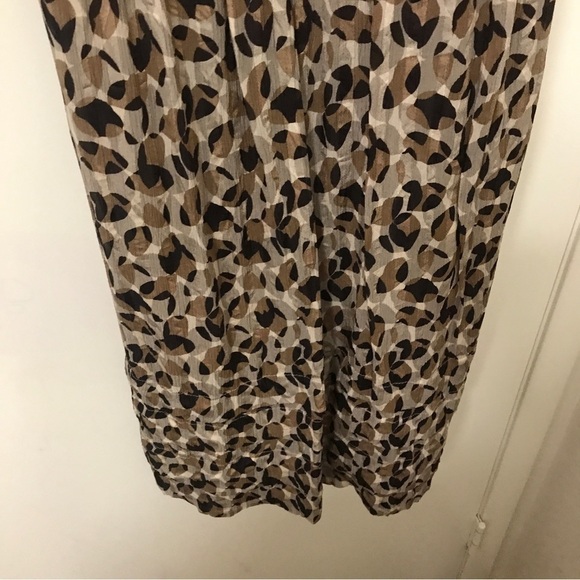 Bcbgmaxazria silk brown circle pattern mini dress - Picture 5 of 10